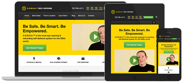 Custom website and apps built for your self-defense training facility.