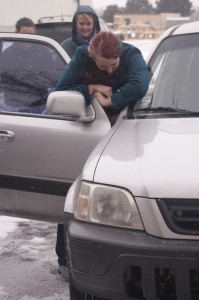 Outside Car Anti-Abduction Drills In The Cold and Snow. When It Comes To Self-Defense- Every Day Is Training Day.