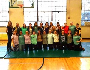 Anne McLaughlin  and Robin Scoville Training a Sorority Group at Colorado State University.